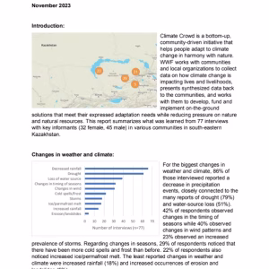 ClimateCrowd: Kazakhstan Summary Report - English