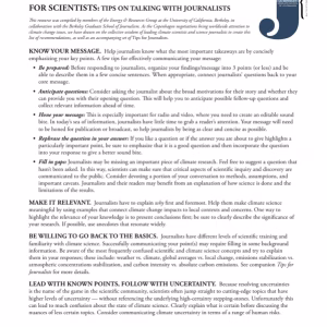 Tips on Talking with Journalists - English