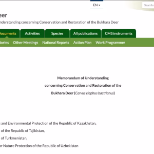 CMS: Bukhara Deer MOU - English & Russian